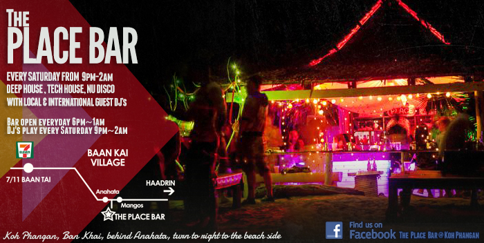 the place bar saturday event party phangan tech house