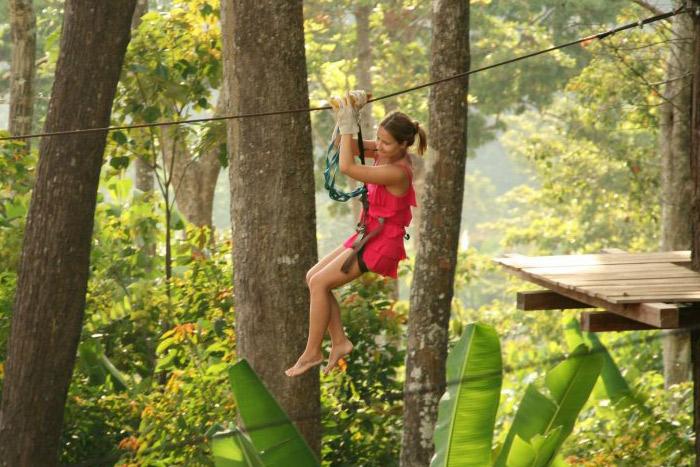 canopy zip lines, phangan, featured tour, attraction