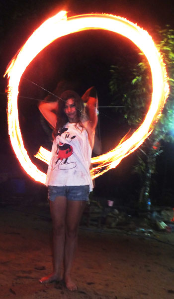 kate - Fire spinner in Koh Phangan