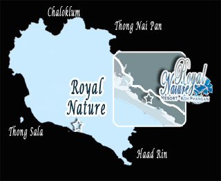 royal nature koh phangan map